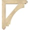 Ekena Millwork Imperial Arts and Crafts Rough Sawn Bracket w/ Offset Brace, Douglas Fir, 6"W x 28"D x 32"H BKT0604X28X32IMP03RDF - alternate 4